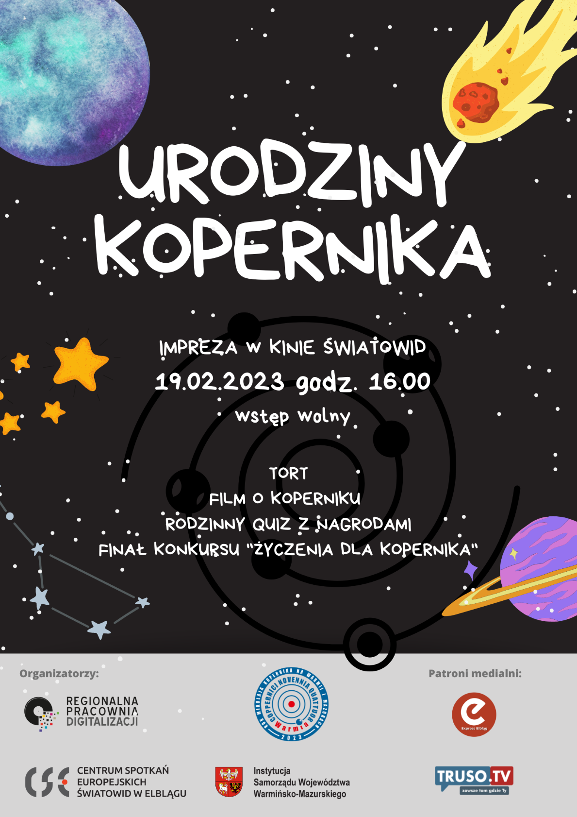 Plakat urodziny Kopernika
