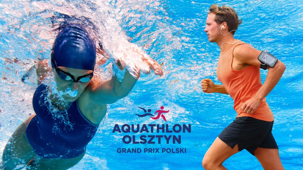 Grafika - zawody „Aquathlon Olsztyn – Grand Prix Polski”.