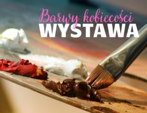 Paleta z farbami i pędzel