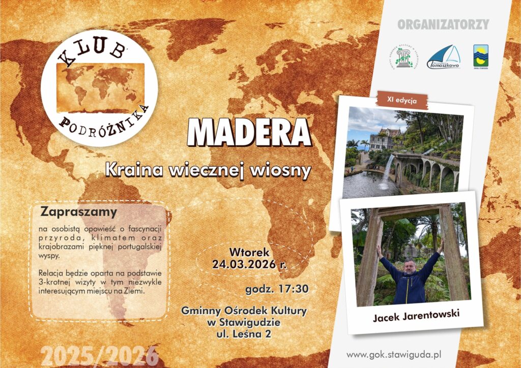 Plakat promujący wydarzenie o Maderze