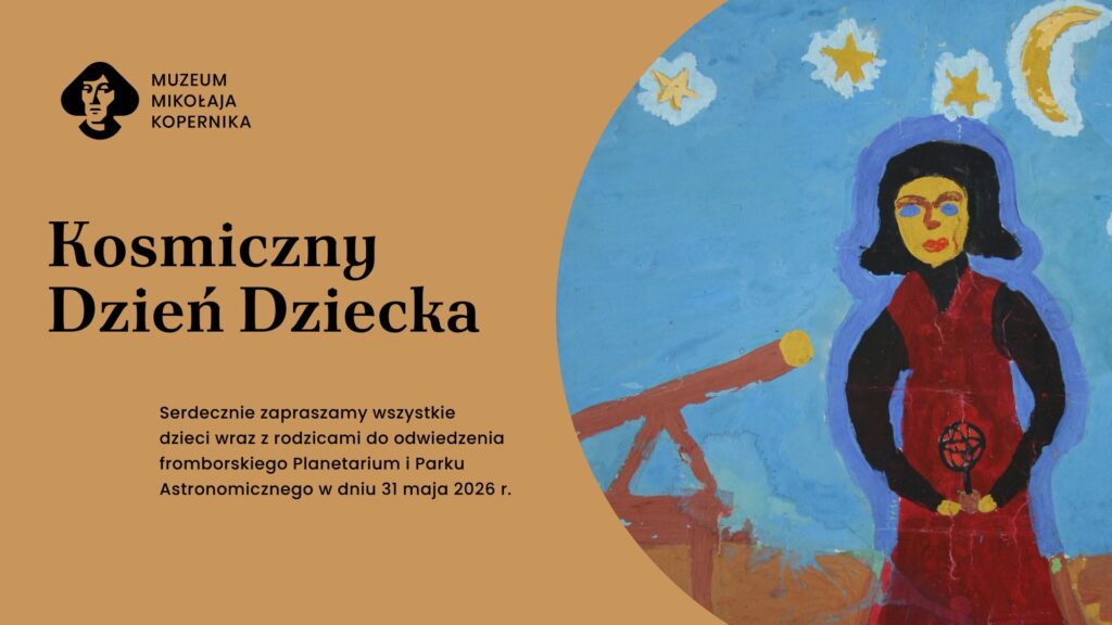 Plakat zapraszający na Kosmiczny Dzień Dziecka.