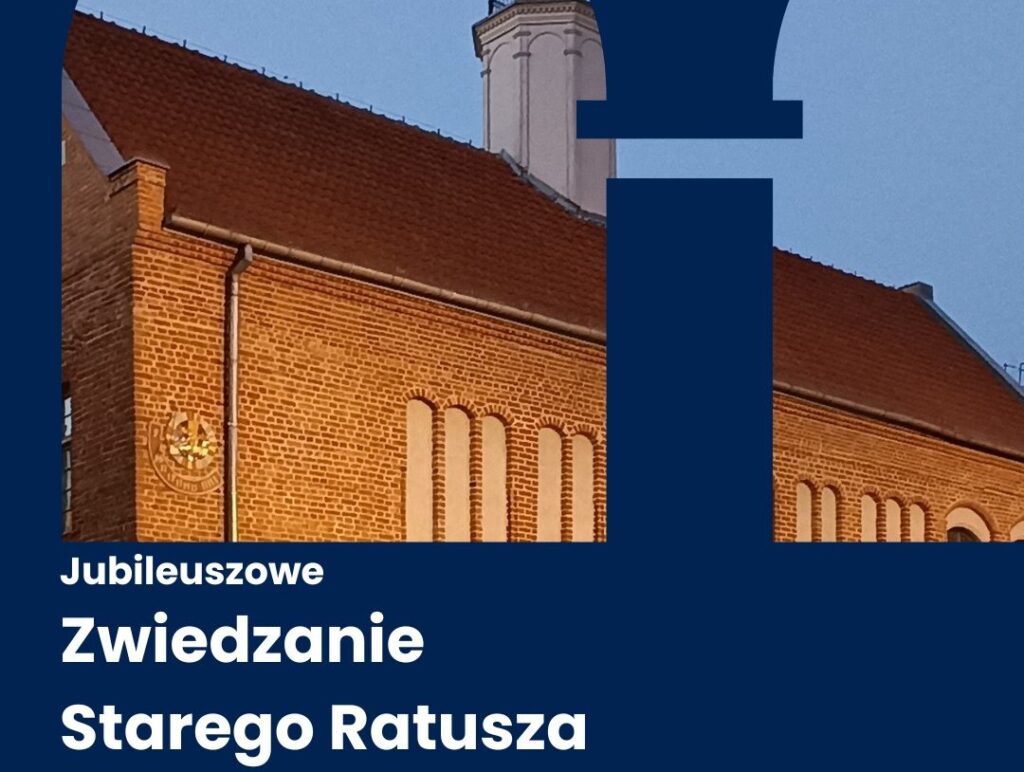 Fragment Starego Ratusza w ciepłym świetle