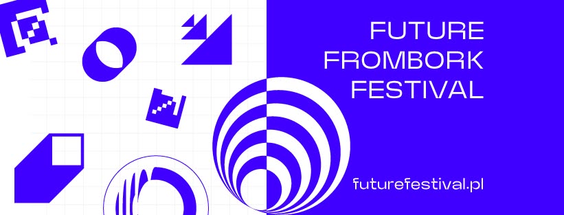 Logo Future Frombork Festival z geometrycznymi kształtami