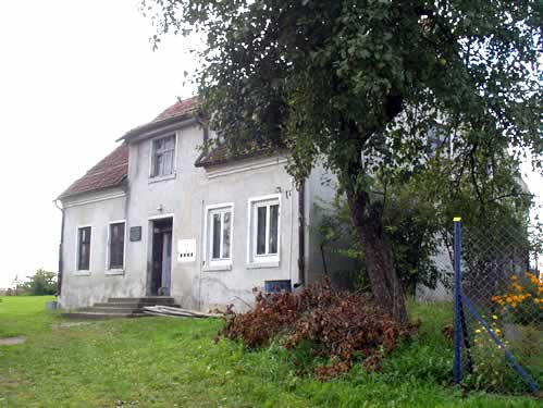 Stary dom z zielonym otoczeniem