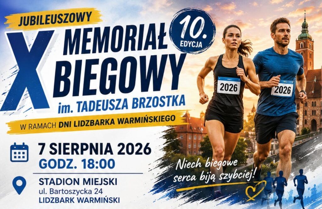 Zawodnicy w biegu podczas jubileuszowego memòriału biegowego