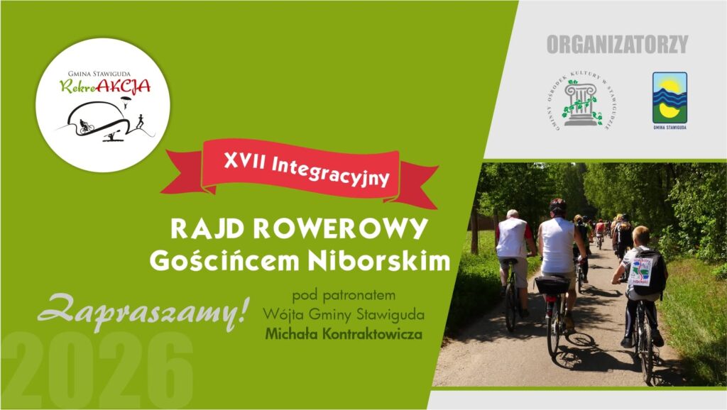 Grupa rowerzystów podczas rajdu na ścieżce