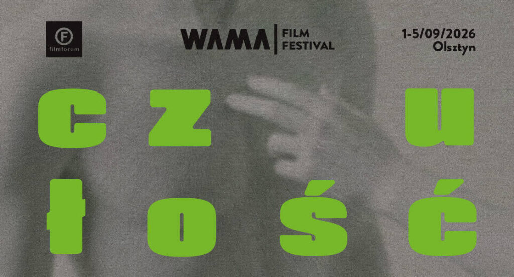 Plakat festiwalu filmowego WAMA w Olsztynie.