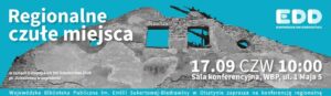 Plakat konferencji o dziedzictwie regionalnym