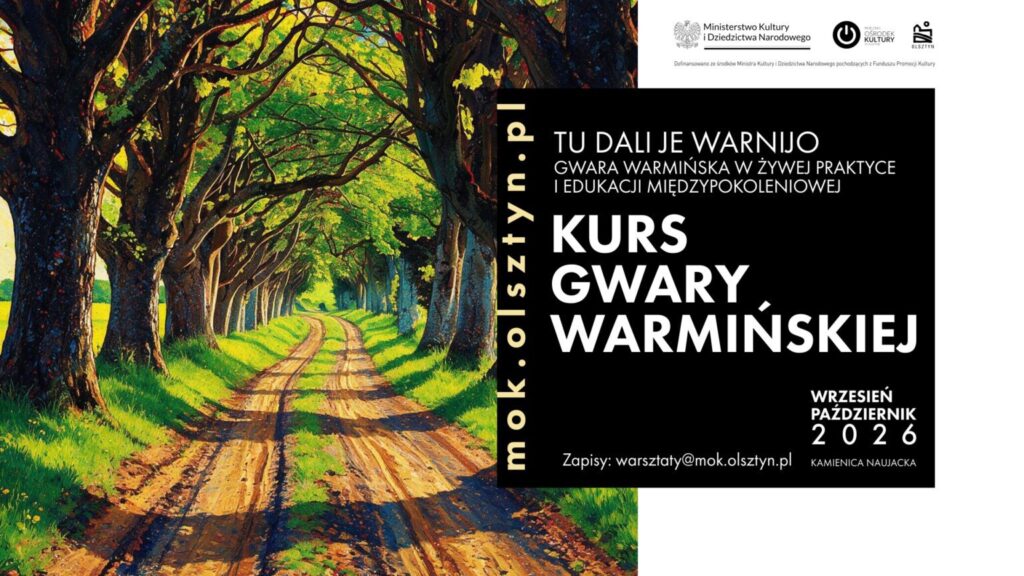Droga otoczona drzewami w wiosennej scenerii