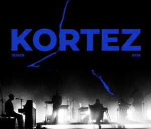 Plakat koncertu Kortza z informacją o dacie i nazwie artysty.