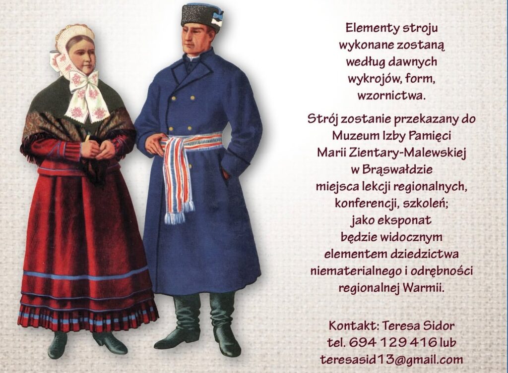 Para w tradycyjnych strojach ludowych.