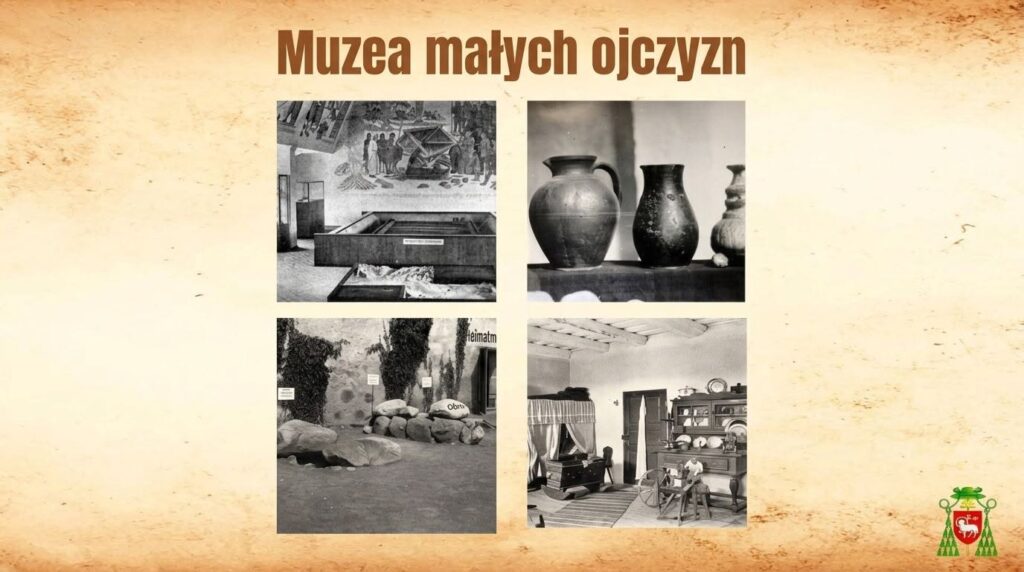 Cztery zdjęcia z Muzeum Małych Ojczyzn.
