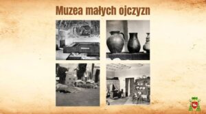 Cztery zdjęcia z Muzeum Małych Ojczyzn.
