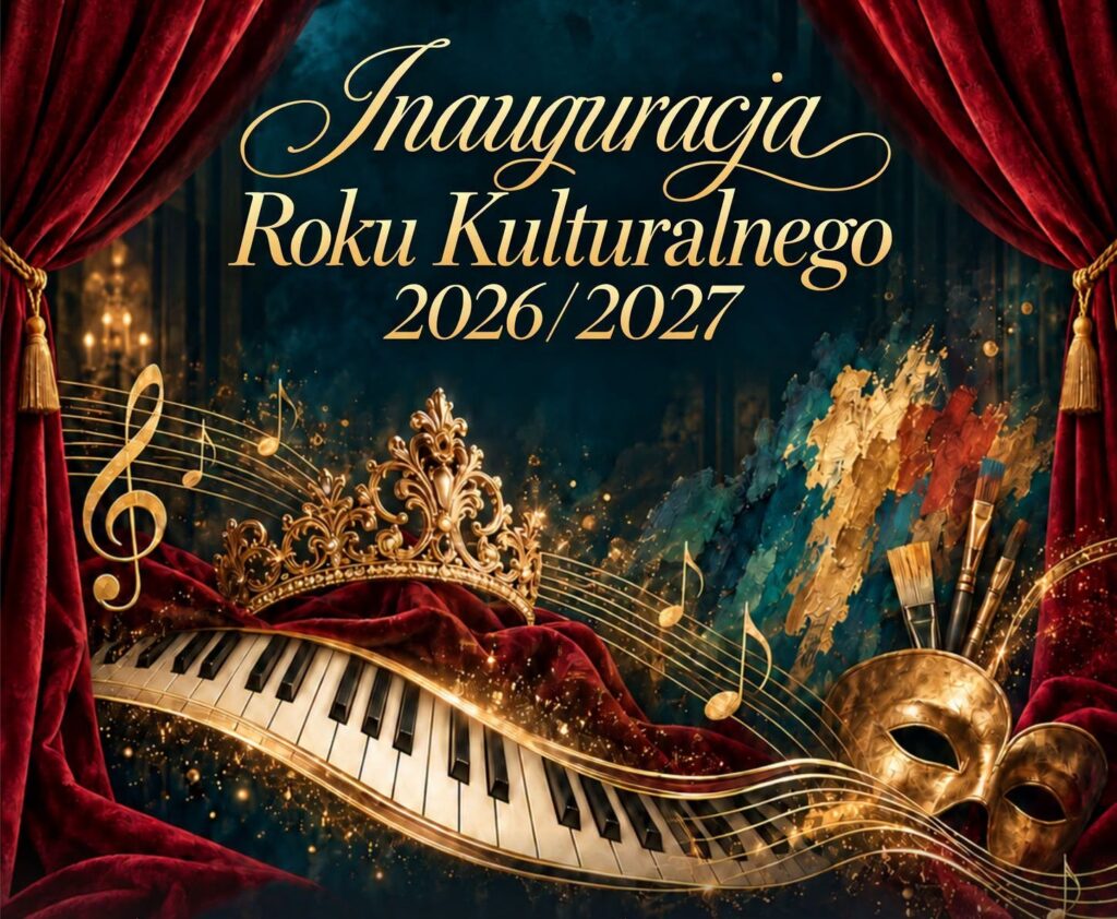 Grafika z napisem inauguracji roku kulturalnego 2026/2027.