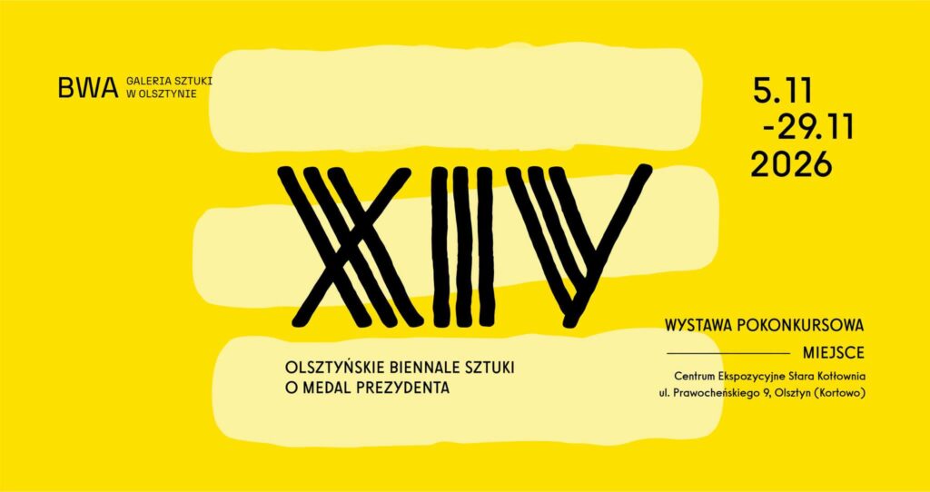 Plakat wystawy Olsztyńskiego Biennale Sztuki
