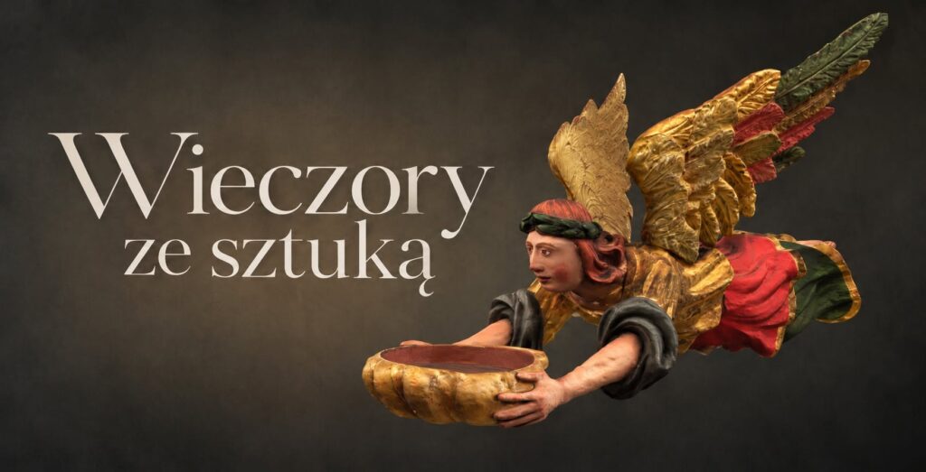 Rzeźba anioła trzymającego naczynie