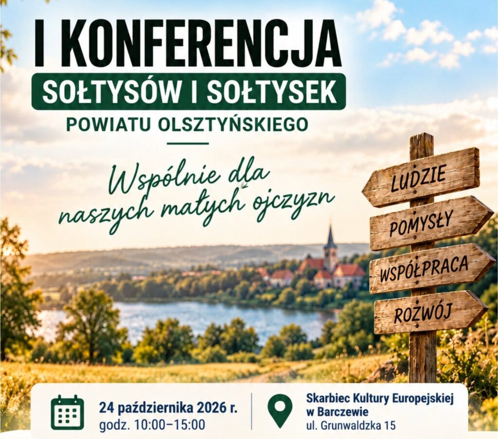 Plakat konferencji sołtysów w Olsztynie.