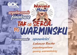 Plakat wydarzenia 'Tak od Serca po Warmińsku' w Purdzie.